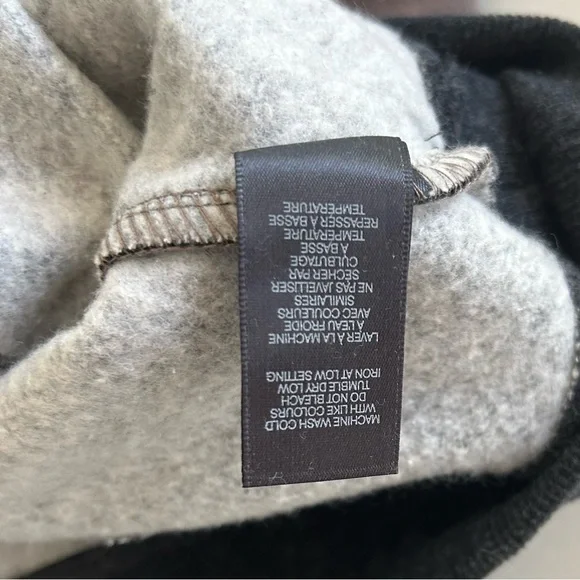 Warehouse One Men’s Colorblock  Hoodie - Grey, Blue and Brown, Size M - Picture 7 of 9